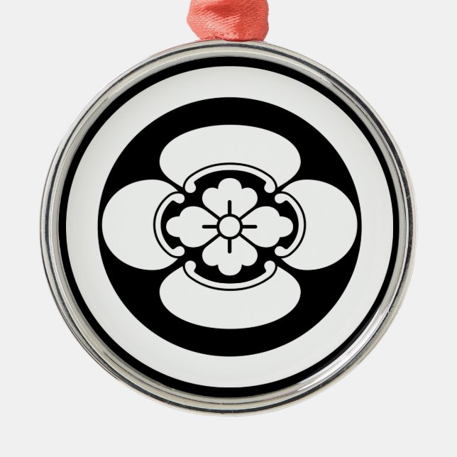 Mokko in a circle metal ornament (Front)