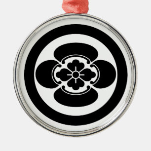 Mokko in a circle metal ornament