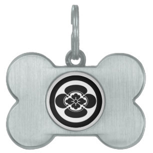 Mokko in a circle pet name tag