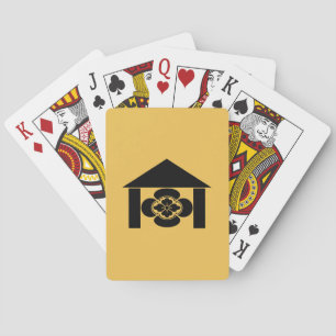 Mokko in hut bicycle playing cards