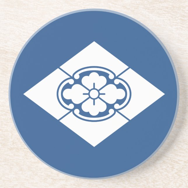 Mokko in rhombus coaster (Front)