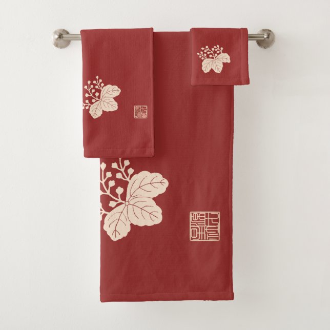 Mokkoukirimonhirasya-Jinbaori Bath Towel Set (Insitu)