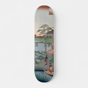 Mokuboji Temple Vintage Ukiyo-e Japanese Art Skateboard