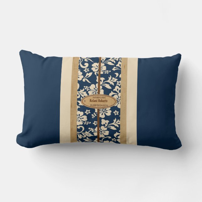 Mokuleia Surfboard Customizable Lumbar Pillows (Front)