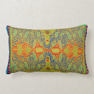 Mola Bird Design Lumbar Coussin