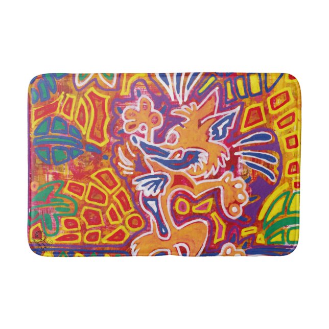 Mola Illustration2 Bath Mat (Front)