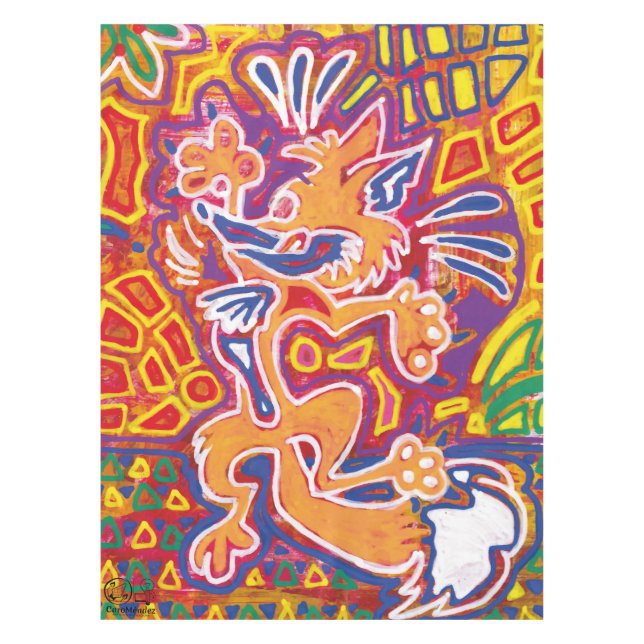 Mola Illustration2 Tablecloth (Front)