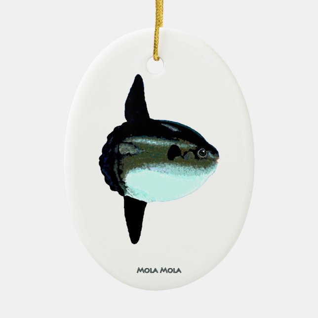 Mola Mola Ceramic Ornament (Front)