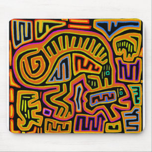 Mola Shaman Peyote Visions Mouse Pad