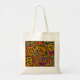 Mola Shaman Peyote Visions Tote Bag