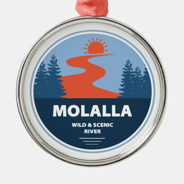 Molalla Wild And Scenic River Metal Ornament (Front)