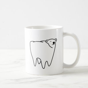 Molar Bear Polar Tooth Bear Coffee Mug