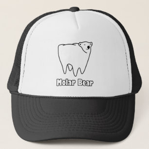 Molar Bear Polar Tooth Bear Trucker Hat