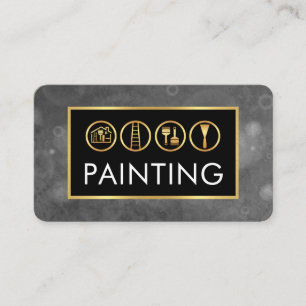 Mold Dirty Plaster Paint Walls Painter Business Card