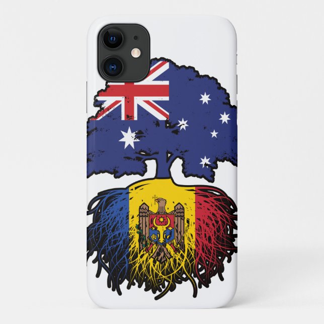 Moldava Moldavan Australian Australia Tree Roots Case-Mate iPhone Case (Back)
