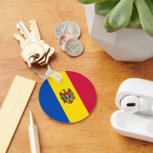 Moldavia flag keychain