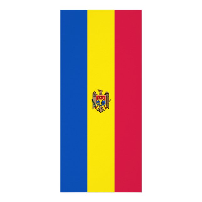 Moldavia flag rack card (Front)