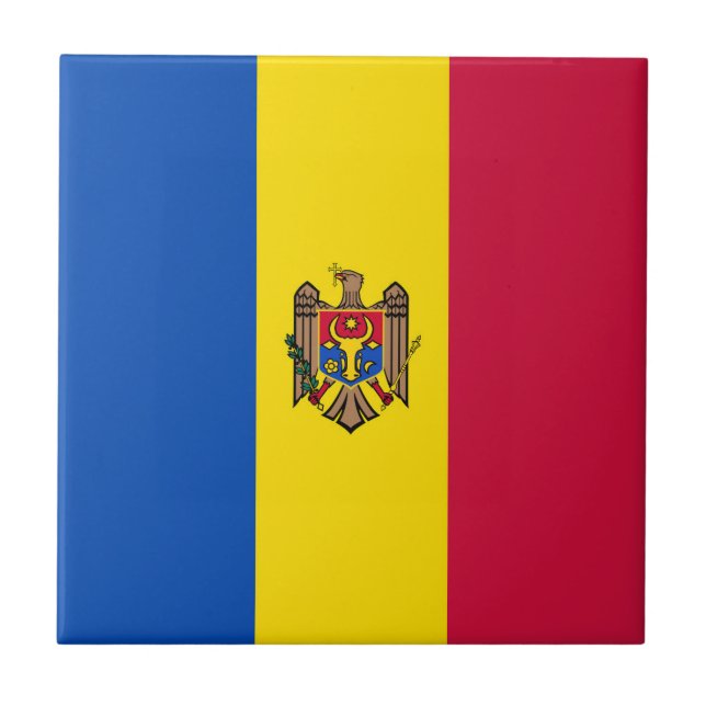 Moldavia flag tile (Front)