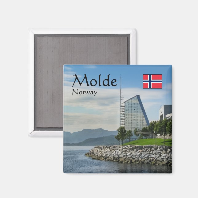 Molde Norway Souvenir Magnet (Front/Back)