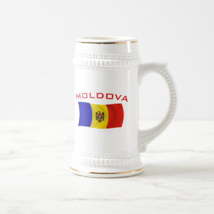 Moldova Flag 2 Beer Stein