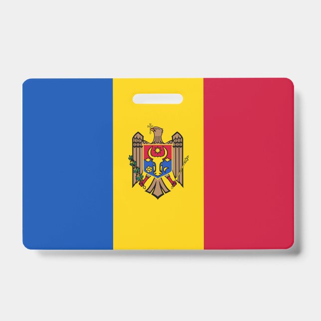 Moldova Flag Badge (Front)