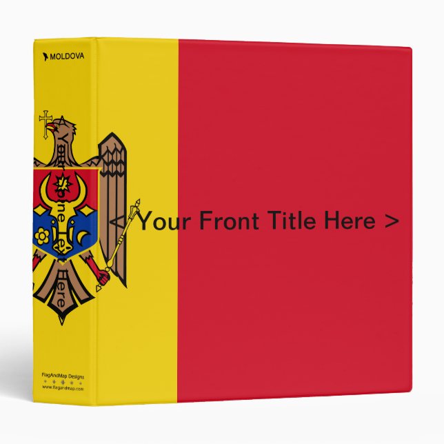 Moldova Flag Binder (Front/Spine)