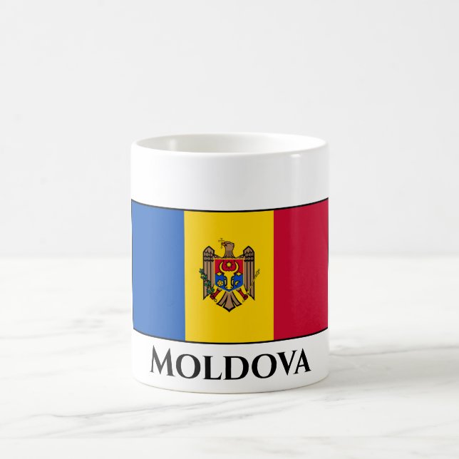 Moldova Flag Coffee Mug (Center)