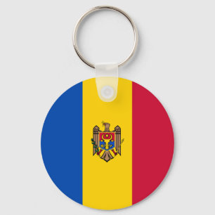 Moldova Flag Keychain