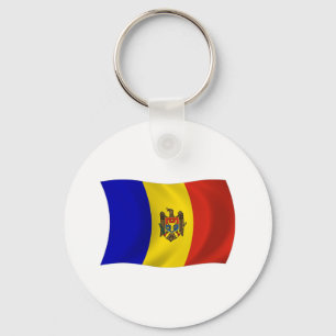 Moldova Flag Keychain