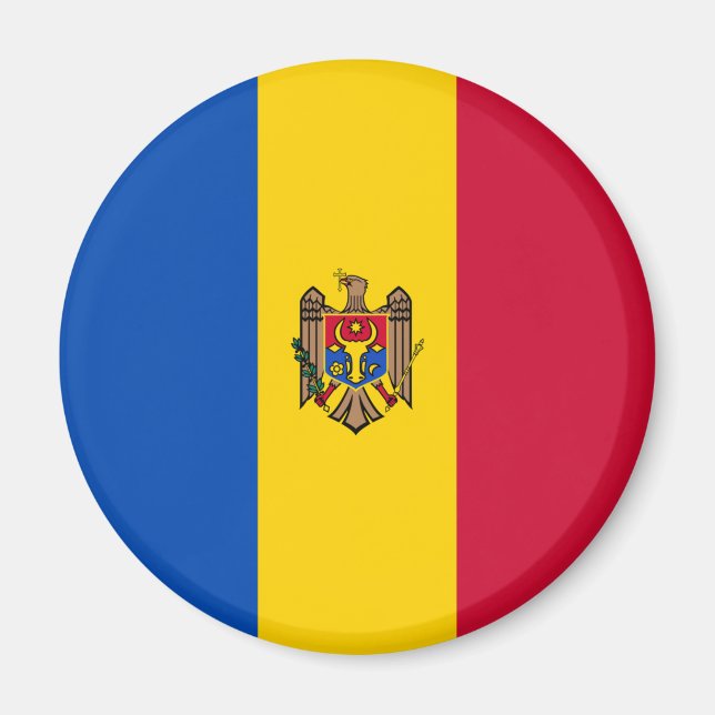 Moldova Flag Magnet (Front)