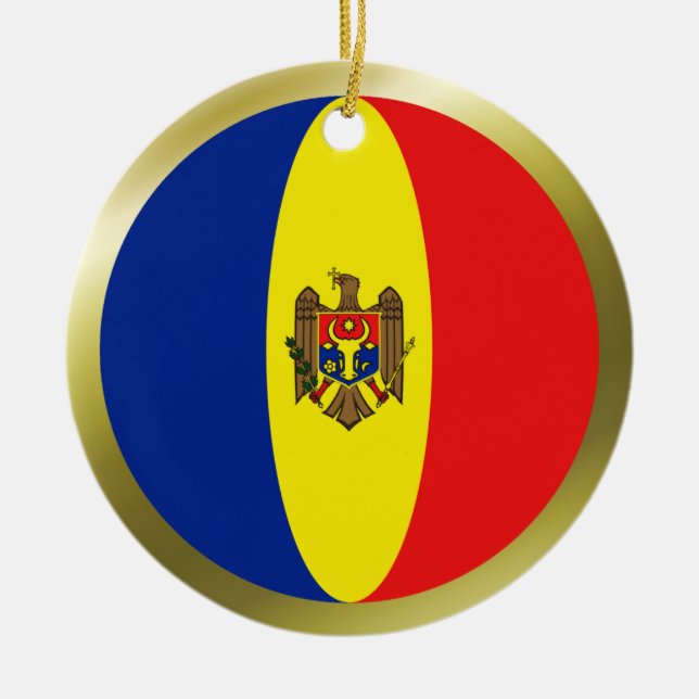 Moldova Flag Ornament (Front)