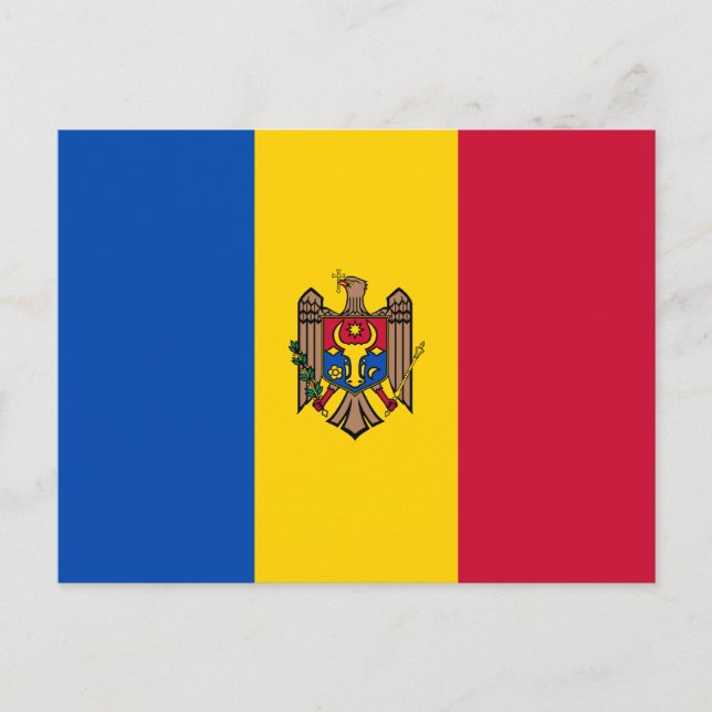 Moldova Flag Postcard (Front)