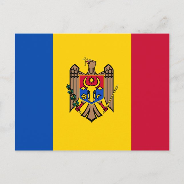 Moldova Flag Postcard (Front)