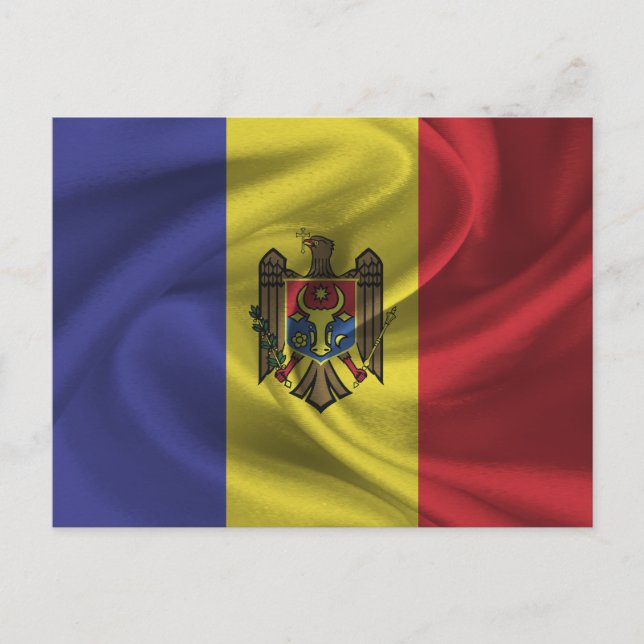 Moldova Flag Postcard (Front)