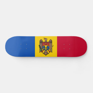 Moldova Flag Skateboard