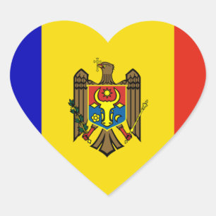 moldova heart sticker
