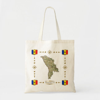 Moldova Map + Flags Bag