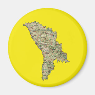Moldova Map Magnet