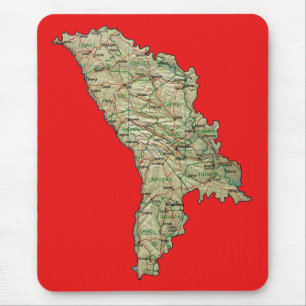 Moldova Map Mousepad