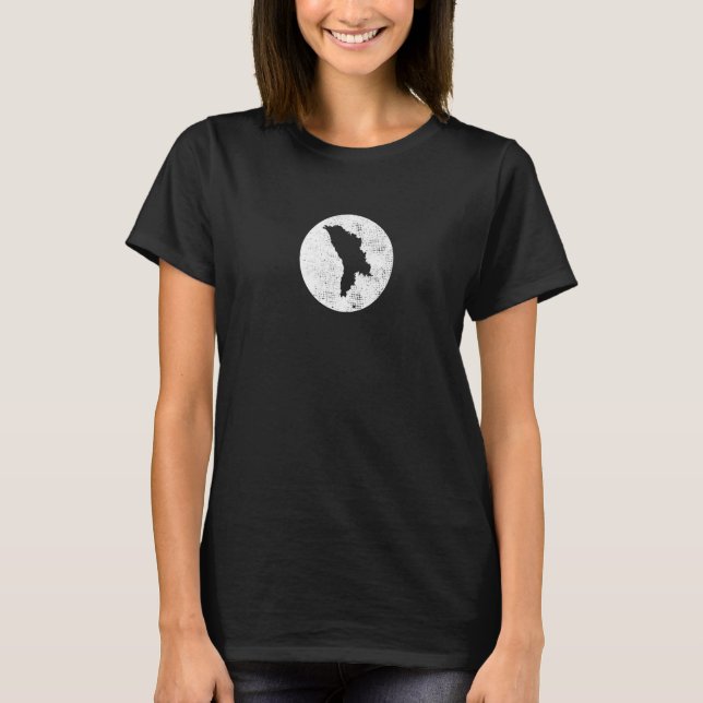 Moldova Map Proud Moldovan   T-Shirt (Front)