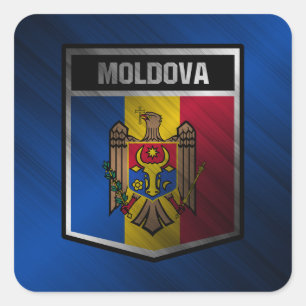 Moldova Square Sticker