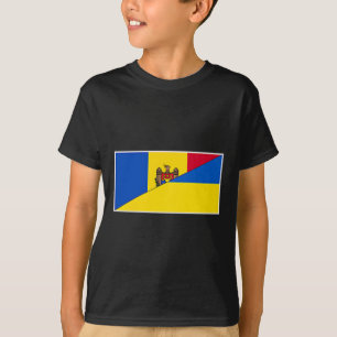 Moldova Ukraine Flag Moldovan Ukrainian Pride Nati T-Shirt