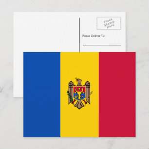 Moldovan Flag, Flag of Moldova Postcard