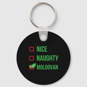Moldovan Funny Moldova Pajama Christmas Keychain