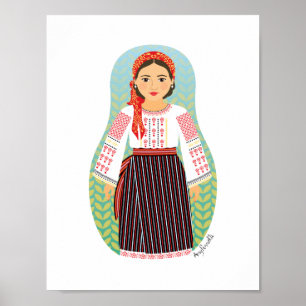 Moldovan Matryoshka Poster