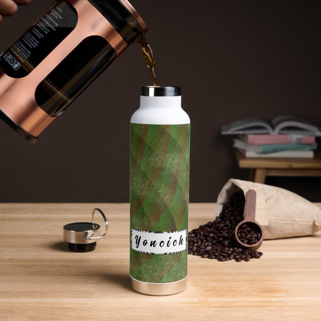 Moldy Interference by Kenneth Yoncich Water Bottle (Coffee)