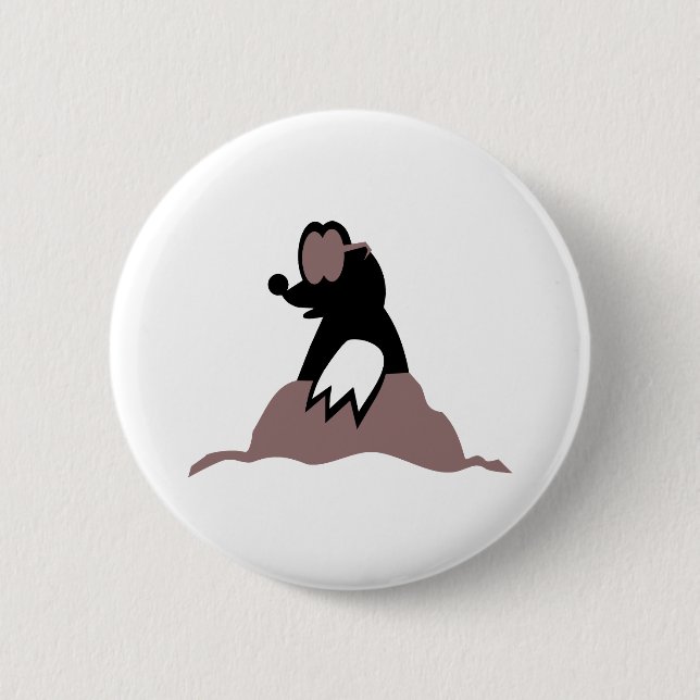 Mole 2 Inch Round Button (Front)