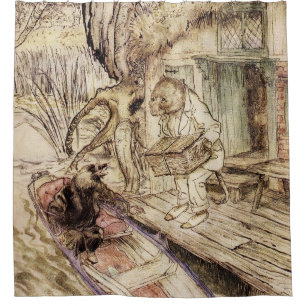 Mole and Ratty on a Boat Trip by Arthur Rackham