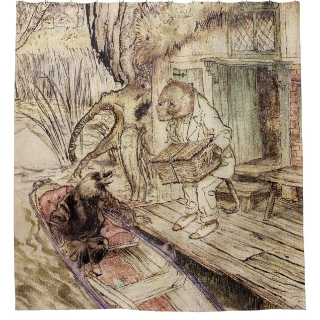 Mole and Ratty on a Boat Trip by Arthur Rackham (Front)