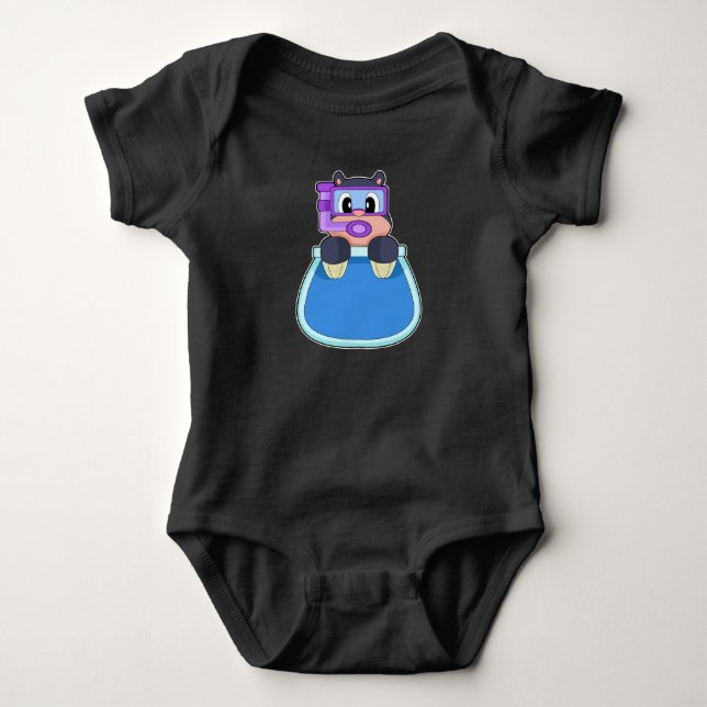 Mole Aquarium Baby Bodysuit (Front)